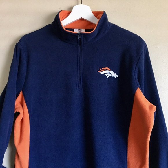 Denver Broncos Fleece 1/4-zip Pullover Size XL - Picture 3 of 8